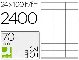 Q-connect Etiqueta adhesiva KF10645 70x35 mm DIN A4