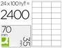 Q-connect Etiqueta adhesiva KF10645 70x35 mm DIN A4