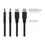 Kabelmeister Cable de extensión USB 2.0 Tipo A de 1m negro