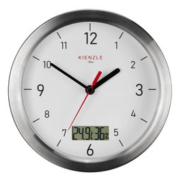 Kienzle Reloj para Baño DCF Radio-Controlled con Termohigrómetro