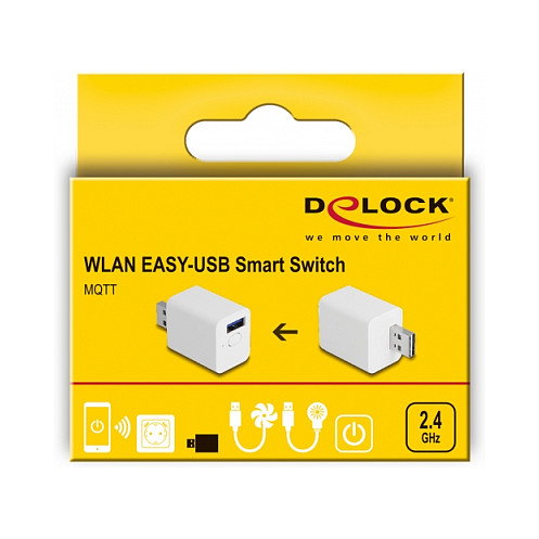 DeLOCK WLAN EASY-USB Smart Schalter MQTT Blanco DeLOCK WLAN EASY-USB Smart Schalter MQTT Blanco