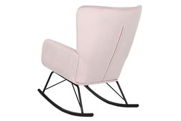 DKD Home Decor Mecedora Scandi Rosa Natural 90 x 92 x 68 cm