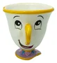 Abysse Taza 3D Disney La Bella y la Bestia Chip en relieve de colores amarillo y blanco de 250ml