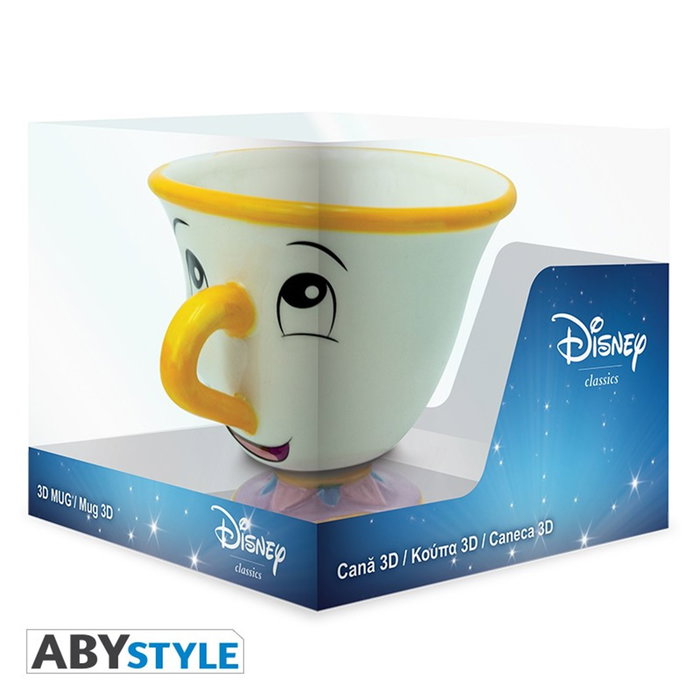 Abysse Taza 3D Chip de La Bella y la Bestia de Disney 250ml Abysse Taza 3D Chip de La Bella y la Bestia de Disney 250ml