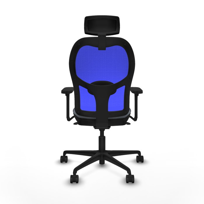 PIQUERAS Y CRESPO Silla de oficina Jorquera con mecanismo Sincro, Gris y Azul PIQUERAS Y CRESPO Silla de oficina Jorquera con mecanismo Sincro, Gris y Azul