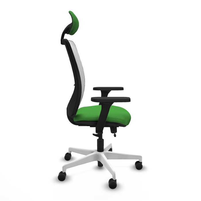 PIQUERAS Y CRESPO Silla de oficina Zulema Verde y Blanco