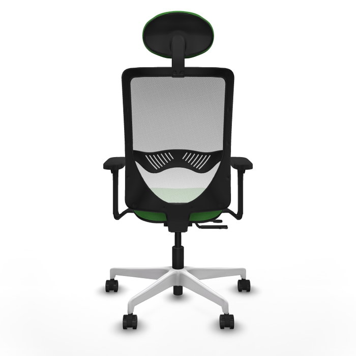 PIQUERAS Y CRESPO Silla de oficina Zulema Verde y Blanco