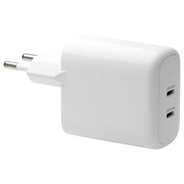 dbramante 1928 CH20EUWH7122 Cargador de Pared Blanco 20W USB-C, Carga Rápida GaN para 2 Dispositivos