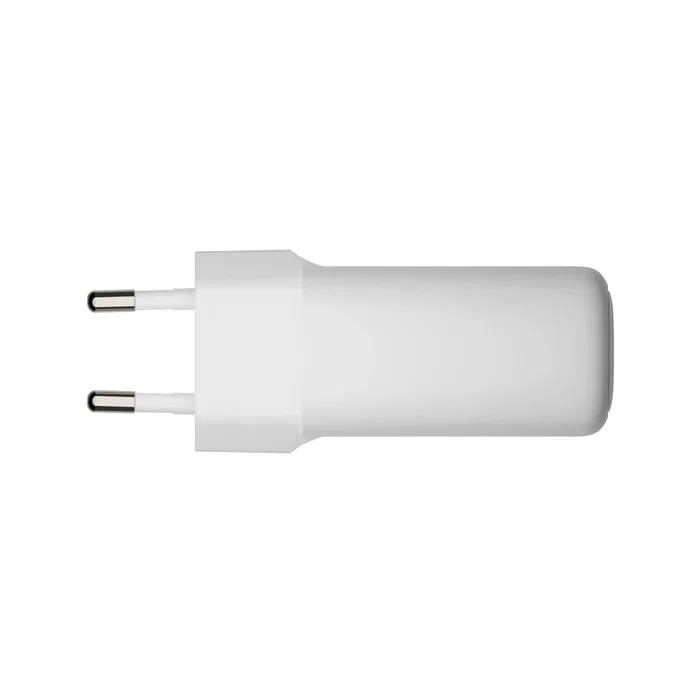 Dbramante1928 Adaptador de Corriente 20W GaN, Carga Rápida PD/PPS, 2 Puertos USB-C, Blanco, Universal para Europa - CH20EUWH7122