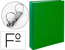 Liderpapel Carpeta de 2 anillas 40mm Verde Folio