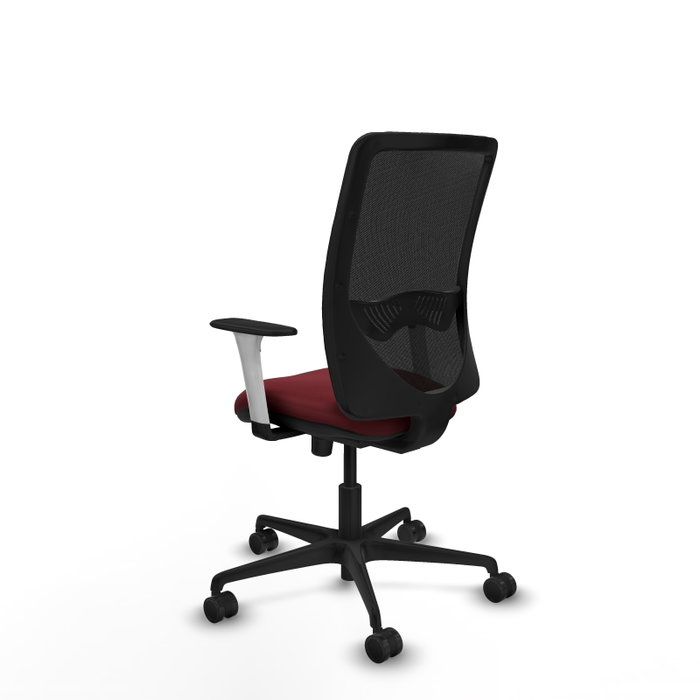 PIQUERAS Y CRESPO Silla de oficina Zulema con mecanismo Sincro, Granate y Negro PIQUERAS Y CRESPO Silla de oficina Zulema con mecanismo Sincro, Granate y Negro