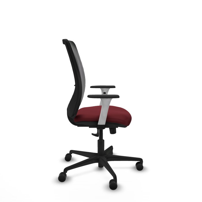 PIQUERAS Y CRESPO Silla de oficina Zulema con mecanismo Sincro, Granate y Negro PIQUERAS Y CRESPO Silla de oficina Zulema con mecanismo Sincro, Granate y Negro