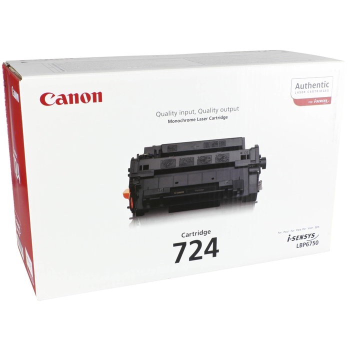 Canon Cartucho de Tóner 724 Negro (3481B002) Canon Cartucho de Tóner 724 Negro (3481B002)