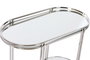 DKD Home Decor Mesita Auxiliar de Acero y Espejo Cromado