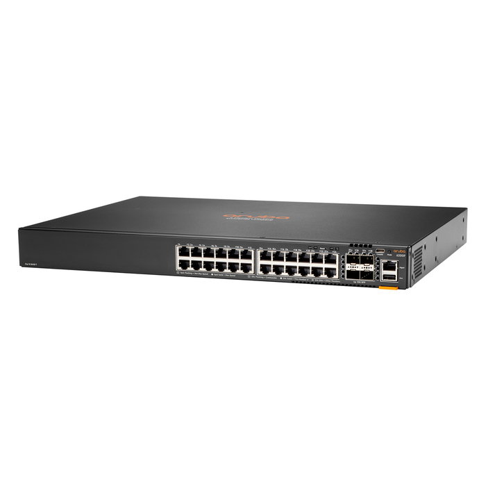 HPE Aruba Networking Switch L3 Gestionado CX 6200F 24 Puertos Gigabit 4 SFP+ 128 Gbit/s Rack 1U
