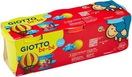 GIOTTO Pack 3 botes Super Pasta para jugar Be-be 220g Rojo, Cian, Amarillo