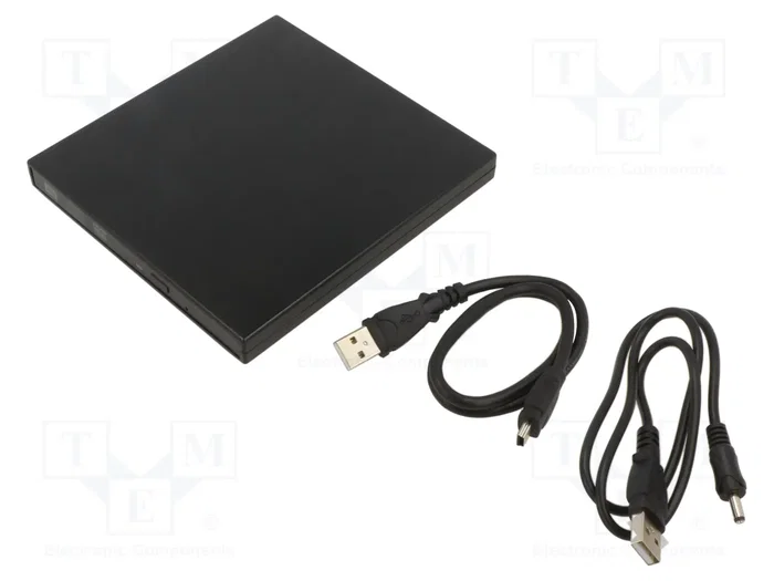 QOLTEC Unidad de DVD externa negra USB 2.0 QOLTEC Unidad de DVD externa negra USB 2.0