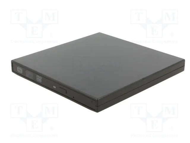 QOLTEC Unidad de DVD externa negra USB 2.0 QOLTEC Unidad de DVD externa negra USB 2.0