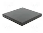 QOLTEC Unidad de DVD externa negra USB 2.0
