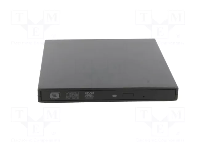 QOLTEC Unidad de DVD externa negra USB 2.0 QOLTEC Unidad de DVD externa negra USB 2.0