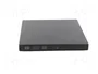 QOLTEC Unidad de DVD externa negra USB 2.0