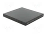 QOLTEC Unidad de DVD externa negra USB 2.0