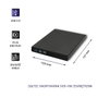 QOLTEC Unidad de DVD externa negra USB 2.0