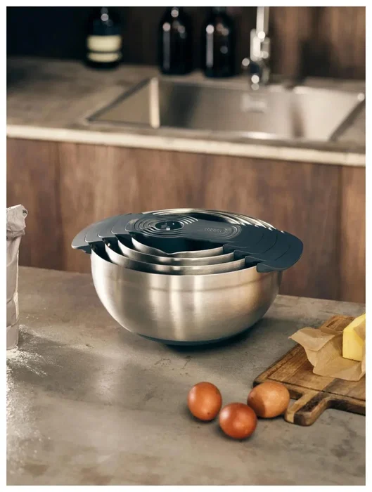 Joseph Joseph Nest Set de Preparación de Alimentos de 9 Piezas en Acero Inoxidable