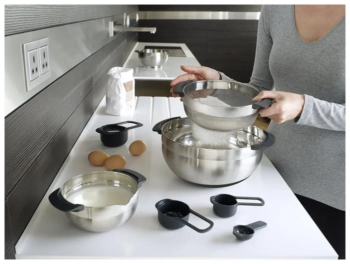 Joseph Joseph Nest Set de Preparación de Alimentos de 9 Piezas en Acero Inoxidable