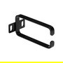 StarTech Anilla Pasacables en D Vertical 1U para Rack - Gestión de Cableado en Armarios, Acero Negro 4.5x10cm