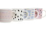 DKD Home Decor Taza Gres Rosa Azul Negro Blanco 310ml Apto Microondas Lavavajillas 8.5 x 8 x 12 cm (12 Unidades)