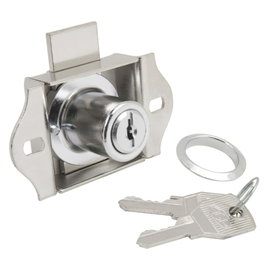 WOLFPACK LINEA PROFESIONAL Cerradura de Mueble para Cajón 301/55 mm Cromada