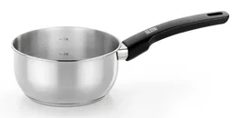 Monix M243814 Cazo Cacerola Acero Inoxidable 18/10 Fondo Difusor 4.5mm apto Inducción Diámetro 14 cm