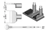 JBC TOOLS Pico tipo espátula de 15mm para pinza caliente