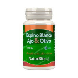 NATURBITE Espino Blanco + Ajo + Olivo 100Perlas - Contribuye al Mantenimiento Cardiovascular