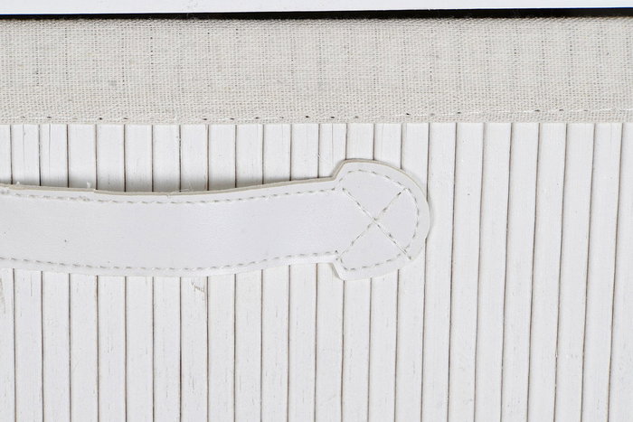 DKD Home Decor Cajonera Blanco 32 x 98 x 42 cm 5 Cajones Bambu Paulownia