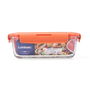 Recipiente Rectangular Hermético Vidrio Pure Box Holy Luminarc 19x13x7,3 cm - 122 cL