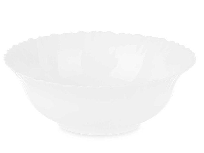 VIVALTO Bol Opal Clásico Redondo Blanco Vidrio 23 cm (Set de 24) VIVALTO Bol Opal Clásico Redondo Blanco Vidrio 23 cm (Set de 24)