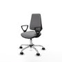 PIQUERAS Y CRESPO Silla de oficina Elche Gris con Similpiel