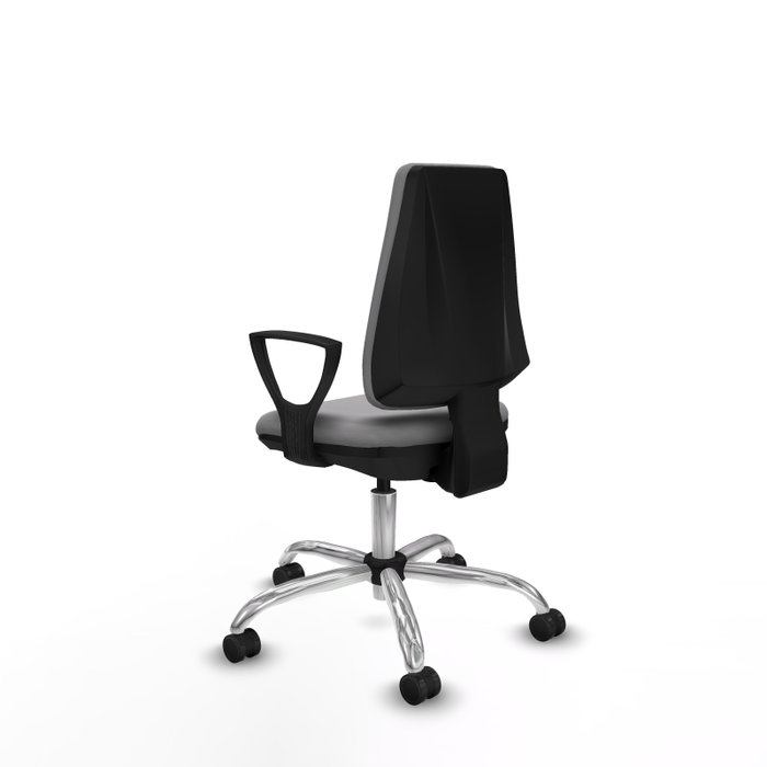 PIQUERAS Y CRESPO Silla de oficina Elche Gris con Similpiel
