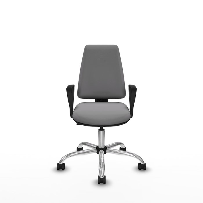 PIQUERAS Y CRESPO Silla de oficina Elche Gris con Similpiel