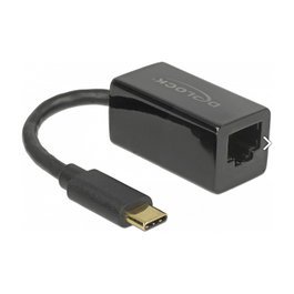DeLOCK 65904 Adaptador de red Gigabit LAN USB Tipo C™ compacto, Negro