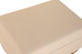 DKD Home Decor Reposapiés Beige Poliéster Madera Almacenaje Interior 70 x 50 x 40 cm