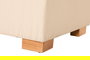 DKD Home Decor Reposapiés Beige Poliéster Madera Almacenaje Interior 70 x 50 x 40 cm