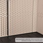 Lifetime Armario exterior vertical 1.500 L Rough Cut™ con estantes