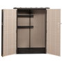 Lifetime Armario exterior vertical 1.500 L Rough Cut™ con estantes