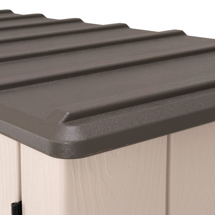 Lifetime Armario exterior vertical 1.500 L Rough Cut™ con estantes