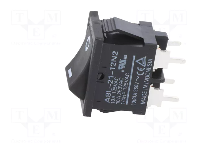 Aratas (Formerly Omron Components) Interruptor Rocker DPST ON-OFF Negro Aratas (Formerly Omron Components) Interruptor Rocker DPST ON-OFF Negro