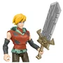 Mattel Figura Masters of the Universe Prince Adam - Figura de PVC 14 cm con arma y efecto Power Attack para la serie He-Man de Netflix