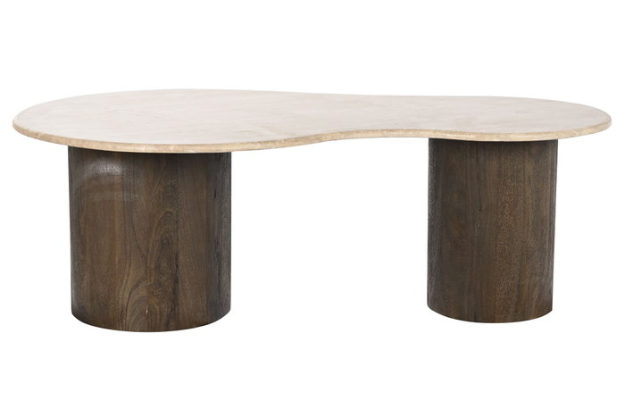 DKD Home Decor Mesa Centro Moderna Beige/Marrón Oscuro 70x120x40 cm DKD Home Decor Mesa Centro Moderna Beige/Marrón Oscuro 70x120x40 cm